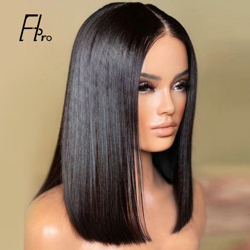 Glueless 13x5x1 T Part Lace Wigs Straight Bob Wig Pre Plucked